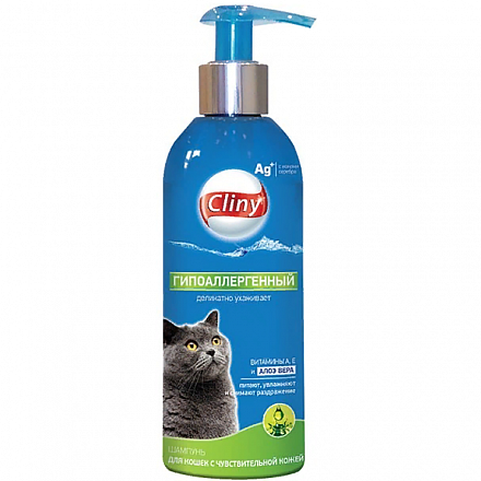 Cliny Гиппоалергенный шампунь для кошек