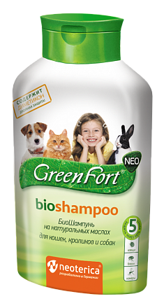 GreenFort Neo BioShampoo для кошек, собак, кроликов