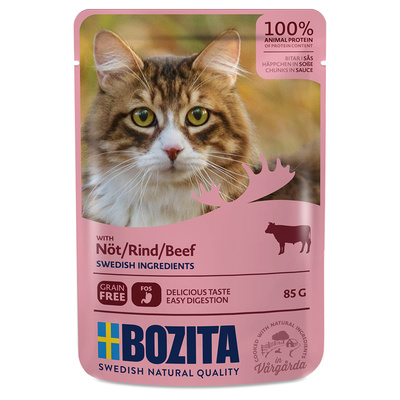 Bozita Для кошек с говядиной в соусе 85 гр
