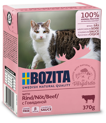 Bozita Для кошек кусочки в соусе с Говядиной 370 гр
