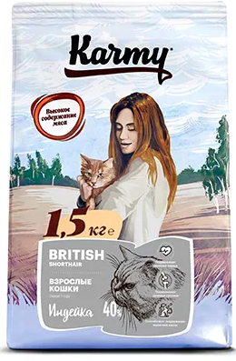 Karmy British Shorthair для кошек породы Британская Короткошерстная