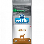Farmina Vet Life Dog Diabetic для собак забота о ЖКТ, при излишнем весе