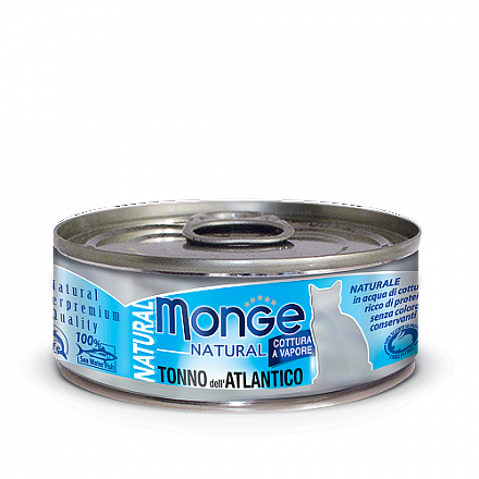 Monge Natural Для кошек с атлантическим тунцом 80 гр