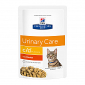 Hill's Prescription Diet c/d Multicare для кошек при МКБ с курицей 85 гр