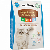 Деревенские лакомства ВИТА витаминизированное лакомство для кошек для кожи и шерсти