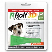 ROLF CLUB 3D Капли от блох и клещей для собак 4-10 кг