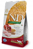 Farmina N&D Cat ANCESTRAL Chicken & Pomegranate Neutered для кастрированных кошек с низким содержанием зерна с курицей и гранатом