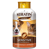 Rolf Club Keratin+  Sensitive Шампунь, для аллергичных кошек и собак