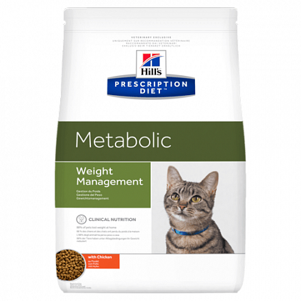 Hill’s Prescription Diet Metabolic Weight Management для кошек для достижения и поддержания оптимального веса с курицей
