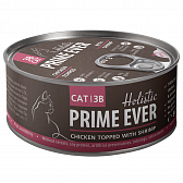 Prime Ever Delicacy Для кошек с Цыплёнком и креветками в желе 80 гр