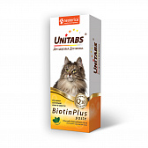 Unitabs Biotin Plus c Q10 витаминная паста для кошек с таурином и биотино