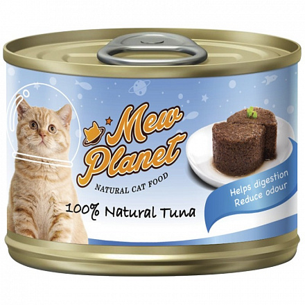 Pettric Mew Planet Для кошек паштет с тунцом 160 гр