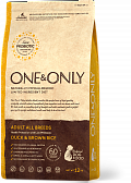 ONE&ONLY Duck & Rice Adult All Breeds, Корм для собак утка рис