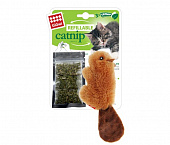 GIGwi REFILLABLE CATNIP БОБРЁНОК С КОШАЧЬЕЙ МЯТОЙ