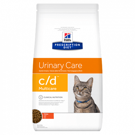 Hill's Prescription Diet c/d Multicare для кошек для поддержания здоровья мочевыводящих путей с курицей