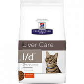 Hill's Prescription Diet l/d для кошек для поддержания здоровья печени с курицей