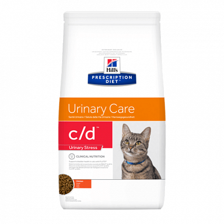 Hill's Prescription Diet Urinary Stress c/d для кошек при лечении и профилактики МКБ с курицей