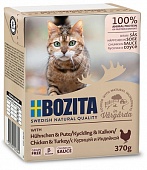 Bozita Для кошек в соусе с Курицей и Индейкой 370 гр