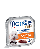 Monge Dog Fresh консервы для собак утка
