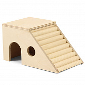 Домик-лестница для мелких животных деревянный, 170*100*90