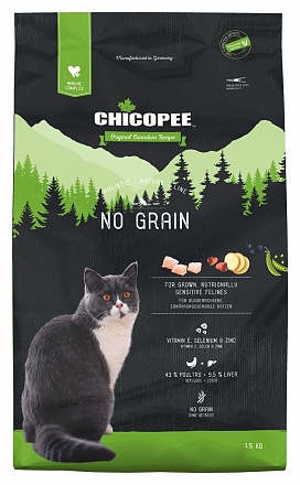 CHICOPEE HNL Cat No Grain беззерновой для кошек с чувствительным пищеварением
