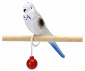 Beeztees игрушка для птиц Попугай пластиковый на кольце
