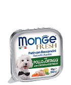 Monge Dog Fresh консервы для собак курица с овощами