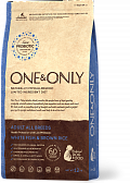 ONE&ONLY White fish & Rice Adult All Breeds, Корм для собак белая рыба, рис