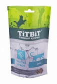 TiTBiT хрустящие подушечки для кошек, с мясом утки для чистки зубов