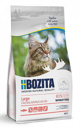 Bozita Large WHEAT FREE Для кошек крупных пород с лососем