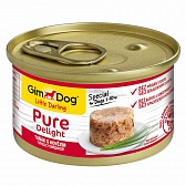 GimDog для собак из тунца с говядиной 85 гр.
