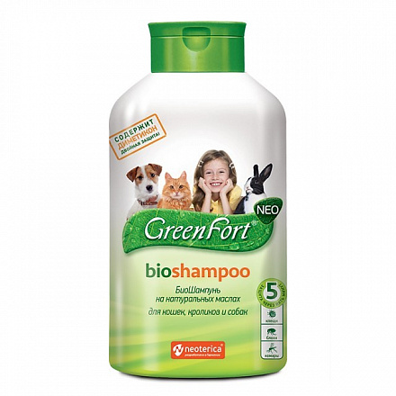 GreenFort Neo BioShampoo для кошек,собак и кроликов