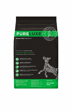 PureLuxe для активных собак с индейкой и лососем