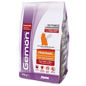 Gemon Cat Hairball для кошек для выведение шерсти из желудка с курицей и рисом