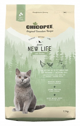 CHICOPEE CNL Cat Junior New Life Chicken для котят с курицей