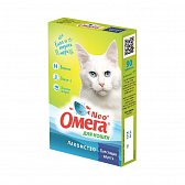 Омега NEO витаминизированное лакомство для кошек Блестящая шерсть