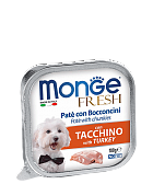 Monge Dog Fresh консервы для собак индейка