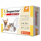Inspector Quadro таблетки для кошек и собак инсектоакарицид и антигельминтик