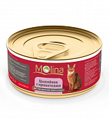 Molina Для кошек с цыпленком и креветками в соусе 80 гр