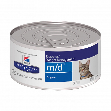Hill's Prescription Diet m/d Для кошек при сахарном диабете 156 гр