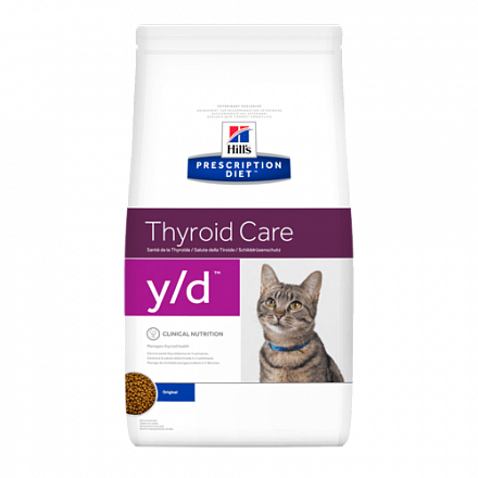 Hill's Prescription Diet y/d Thyroid Care для кошек при заболеваниях щитовидной железы