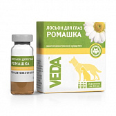 Veda Лосьон Ромашка для глаз антибактерицидный для кошек и собак