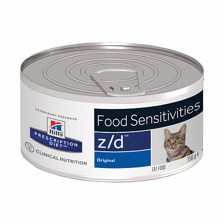 Hill's Prescription Diet z/d Для кошек для поддержания здоровья кожи и при пищевой аллергии 156 гр