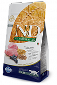 Farmina N&D Cat ANCESTRAL Lamb & Blueberry для кошек с низким содержанием зерна с ягненком и черникой