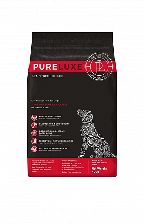 PureLuxe для собак с ягненком и нутом