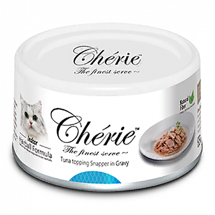 Pettric Cherie Hairball Для кошек с Тунцом и люцианом в подливе 80 гр