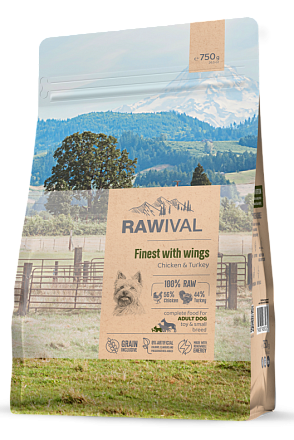 RAWIVAL Finest with Wings курица и индейка для собак маленьких пород