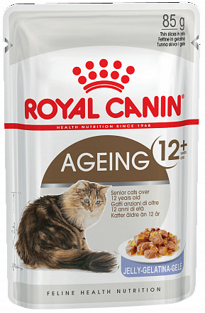 Royal Canin Ageing +12 Для пожилых кошек старше 12 лет в желе 85 гр