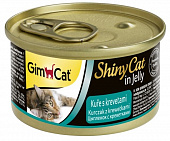 GimCat ShinyCat консервы для кошек из цыпленка с креветками