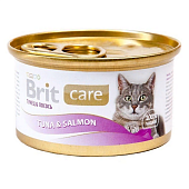 Brit Care Для кошек с тунцом и лососем 80 гр